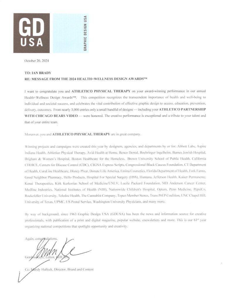 Graphic Design USA Health + Wellness Design Award Winner